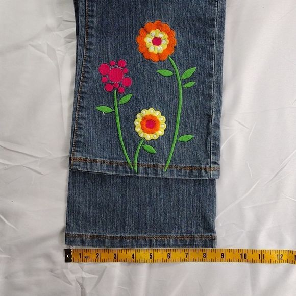 Pony Tails 🌟 4 For $15 Embroidered Bootcut Denim  Jeans Inseam 31" - Picture 13 of 14